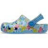 imageCrocs Kids Stitch Classic Clogs for Kids  Ethylene Vinyl Acetate  Round Toe Design  Pivot Heel StrapStitchFloral