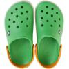 imageCrocs Unisex Adult Crocband ClogGrass Green White Blazing Orange
