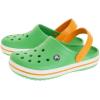 imageCrocs Unisex Adult Crocband ClogGrass Green White Blazing Orange