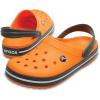 imageCrocs Unisex Adult Crocband ClogOrange Blazing Orange Slate Grey 000
