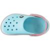 imageCrocs Unisex Child Crocband ClogsIce BlueWhite