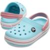 imageCrocs Unisex Child Crocband ClogsIce BlueWhite