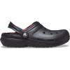 imageCrocs UnisexAdult Classic Holiday Lined ClogsBuffalo PlaidBlackVarsity Red