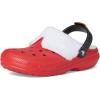 imageCrocs UnisexAdult Classic Holiday Lined ClogsVarsity RedMulti