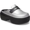imageCrocs UnisexAdult Stomp LoafersSilverBlack