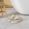 imageCrocs Womens Brooklyn Platform Flip FlopChampagneBone