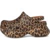 imageCrocs Womens Classic Bae Clogs Platform Shoes for WomenSepiaLeopard