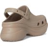 imageCrocs Womens Classic Bae Clogs Platform Shoes for WomenTaupe