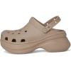 imageCrocs Womens Classic Bae Clogs Platform Shoes for WomenTaupe