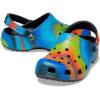 imageCrocs Womens Classic Marbled Tiedye ClogsBlackMulti Spray Dye