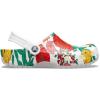 imageCrocs Womens Classic Marbled Tiedye ClogsWhiteFloral