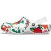 imageCrocs Womens Classic Marbled Tiedye ClogsWhiteFloral
