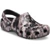 imageCrocs Womens Classic Solar Rainbow ClogsBlackBleach Dye