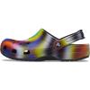 imageCrocs Womens Classic Solar Rainbow ClogsBlackMulti Solarized