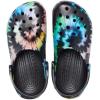 imageCrocs Womens Classic Solar Rainbow ClogsBlackPastel