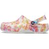 imageCrocs Womens Classic Solar Rainbow ClogsOrange ZingMulti