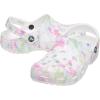 imageCrocs Womens Classic Solar Rainbow ClogsWhiteMulti Bleach Dye