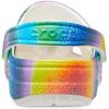 imageCrocs Womens Classic Solar Rainbow ClogsWhiteMulti Spray Dye