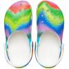 imageCrocs Womens Classic Solar Rainbow ClogsWhiteMulti Spray Dye