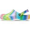 imageCrocs Womens Classic Solar Rainbow ClogsWhiteMulti Spray Dye