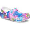 imageCrocs Womens Classic Solar Rainbow ClogsWhitePink
