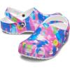 imageCrocs Womens Classic Solar Rainbow ClogsWhitePink