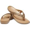 imageCrocs Womens Kadee II Flip FlopsLeopardGold