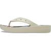 imageCrocs Womens Platform Flip Flop SandalBoneMulti