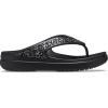 imageCrocs Womens Sloane Embellished Wedge Flip FlopsBlack Glitter