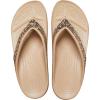 imageCrocs Womens Sloane Embellished Wedge Flip FlopsGold Glitter