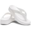 imageCrocs Womens Sloane Embellished Wedge Flip FlopsWhite Glitter