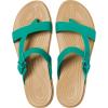 imageCrocs Womens Tulum Toe Post SandalsDeep Green Tan