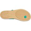 imageCrocs Womens Tulum Toe Post SandalsDeep Green Tan