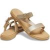 imageCrocs Womens Tulum Toe Post SandalsMetallic Champagne
