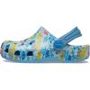 imageCrocs Kids Stitch Classic Clogs for Kids  Ethylene Vinyl Acetate  Round Toe Design  Pivot Heel StrapStitchFloral