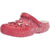 imageCrocs UnisexAdult Classic Holiday Lined ClogsRedWhite
