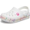 imageCrocs UnisexChild Crocband Rainbow Band ClogWhiteMulti
