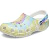 imageCrocs Womens Classic Solar Rainbow ClogsWhiteMulti