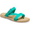 imageCrocs Womens Tulum Toe Post SandalsDeep Green Tan