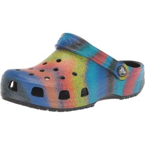 imageCrocs Kids Classic Tie Dye ClogsBlackMulti Spray Dye