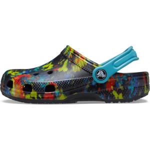 imageCrocs Kids Classic Tie Dye ClogsTurq Tonic Splatter Dye