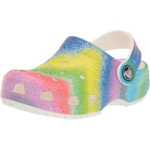 imageCrocs Kids Classic Tie Dye ClogsWhiteMulti Spray Dye