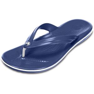 imageCrocs Unisex Adult Crocband Flip Flop SandalsNavy