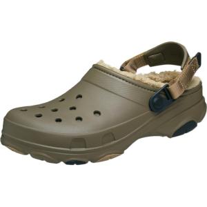 imageCrocs UnisexAdult All Terrain Lined Clogs with Adjustable Heel StrapWalnut