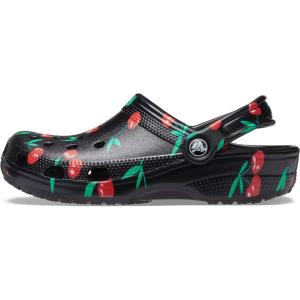 imageCrocs UnisexAdult Classic Graphic ClogsCherry