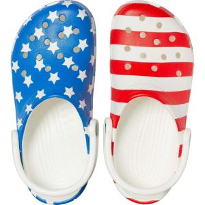 imageCrocs UnisexAdult Classic United States Military ClogsWhiteMulti