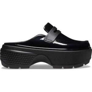 imageCrocs UnisexAdult Stomp LoafersHigh Shine Black