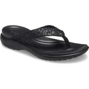 imageCrocs Womens Capri V Diamante FlipBlack Glitter