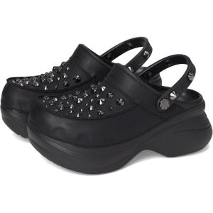 imageCrocs Womens Classic Bae Clogs Platform Shoes for WomenBlack Studded
