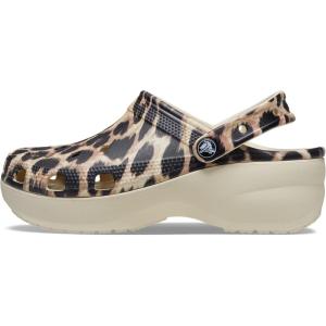 imageCrocs Womens Classic Marbled Tiedye ClogsBoneLeopard Animal Remix